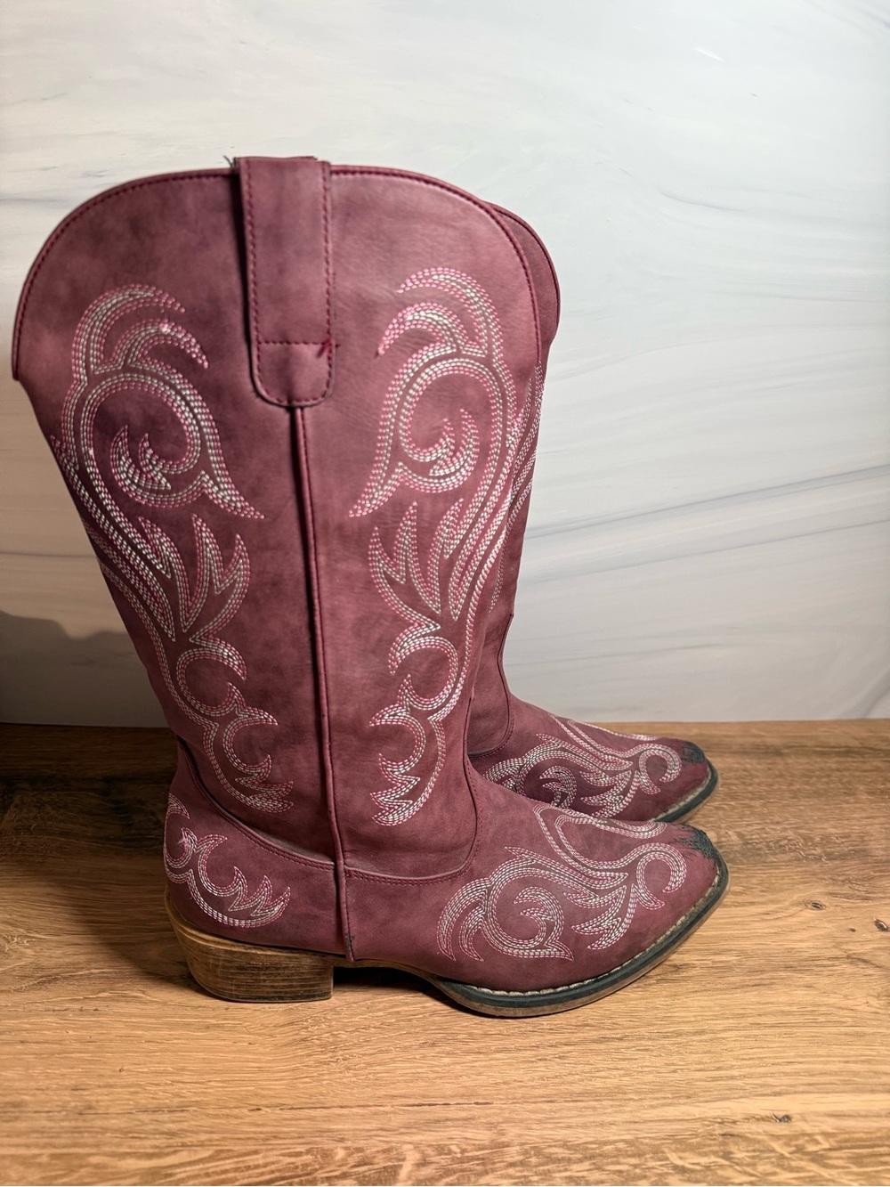 Roper Pink Western Boots 9